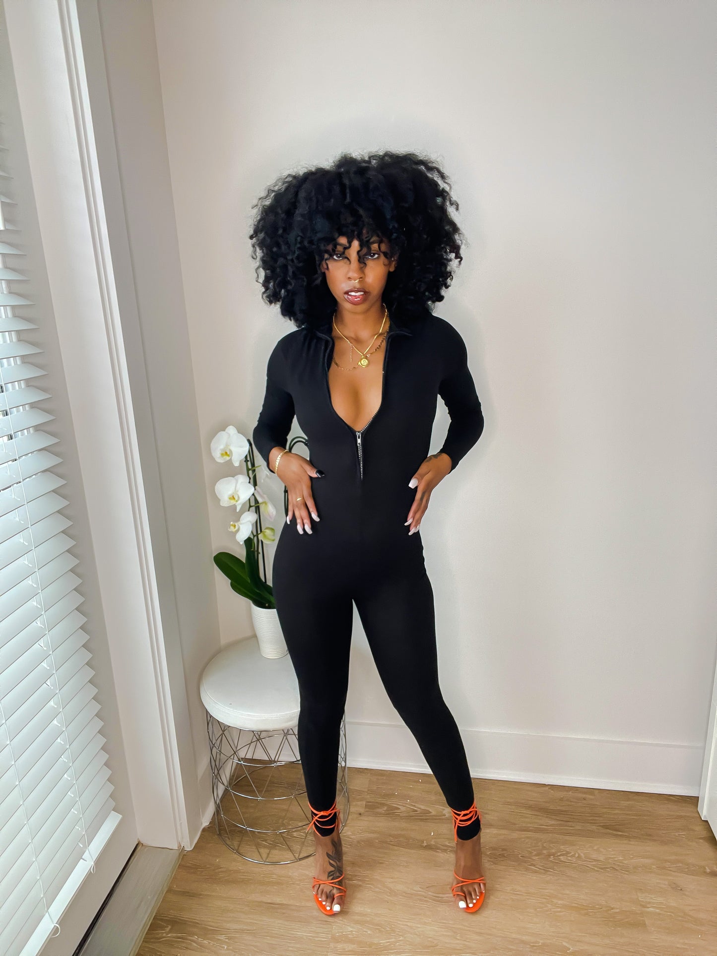 All Body Zip-Up Jumpsuit